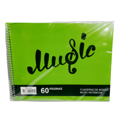 CUADERNO MUSICA 1 PAUTA 30HJS