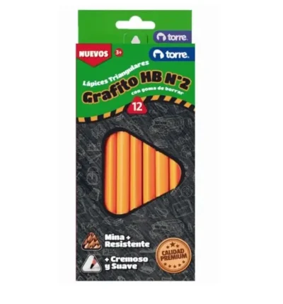 LAPIZ GRAFITO TORRE TRIANGULAR Nº2 C/G