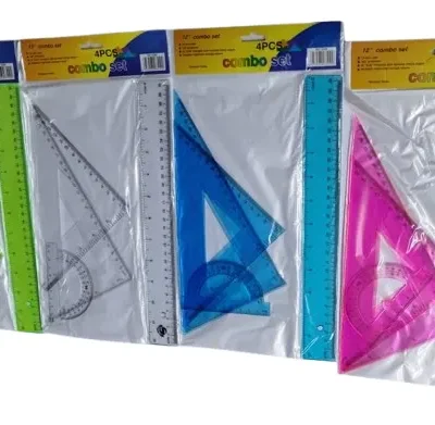 SET REGLA DE 30 CM GRUESA