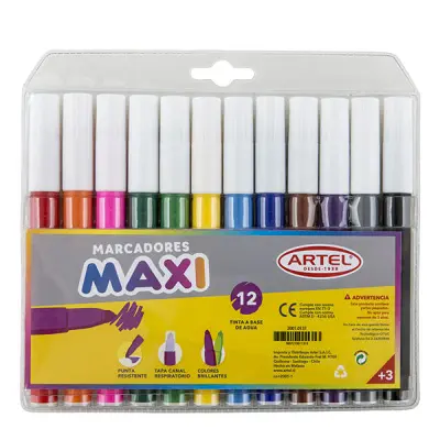MARCADOR MAXI ARTEL 12 COLORES