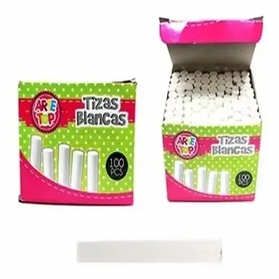 TIZA BLANCA ARTE TOP 100 UNID