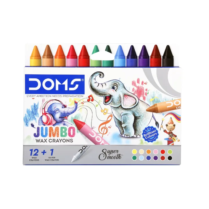 LAPIZ CERA DOMS JUMBO 12 COL