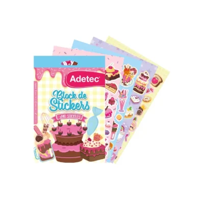 BLOCK STICKERS DULCES Y PASTELES