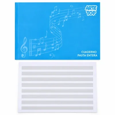 CUADERNO MUSICA 1 PAUTA 10 HJS ARTE TOP